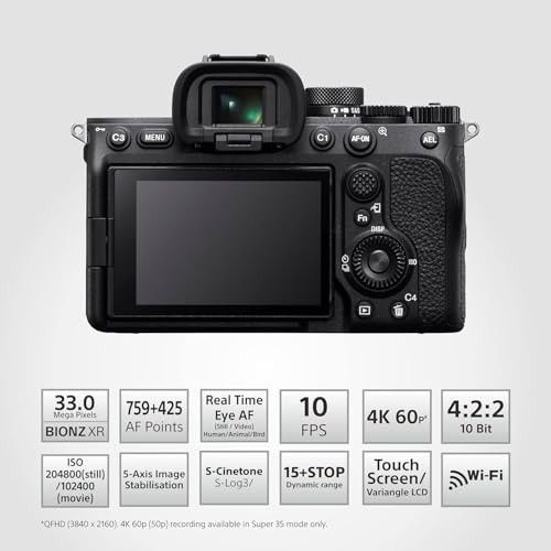 Sony Alpha ILCE-7M4M with All new Lens FE 28-70mm F3.5-5.6 OSS II | Rechargeable Battery (NP-FZ100) - Black