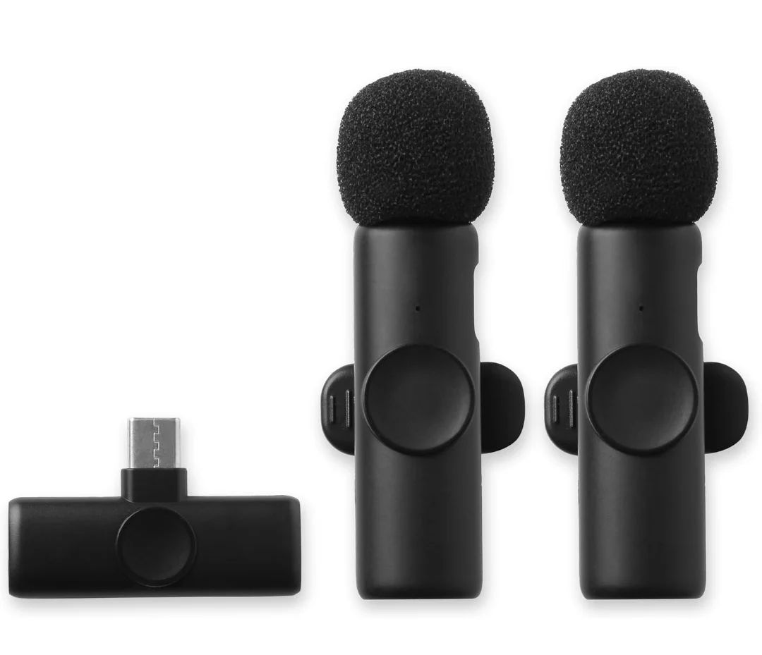 Juarez K11 Wireless Microphone 1-Drag-2 Mini Lavalier Mic -