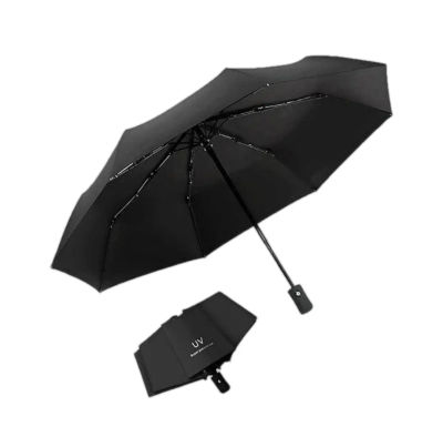 (liveshop) Flipkart Umbrella - 3 Fold with Auto Open/Close Travel | Man, Woman & Child 8-Ribs