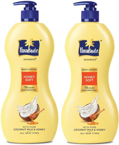 Parachute Advansed Honey Soft Body Lotion, 100% Natural, Dry Skin Moisturizer, Silky Smooth Skin (800 ml