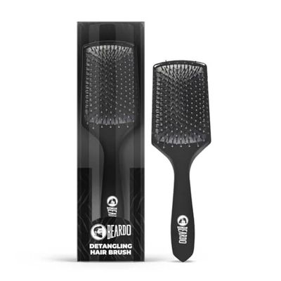 Beardo Detangling Hair Brush | Detangling curls, smoothening, frizz control, shine, paddle hair brush for men | Men Accessories | Hair comb for men | Lightweight - For All Hair Types