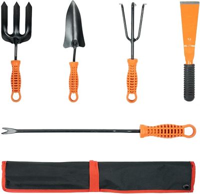 TrustBasket Greenkeeper Tool Kit with Bag- Gardening Tools Kit for Home Garden, 5 Pcs Garden Tools for Home Gardening