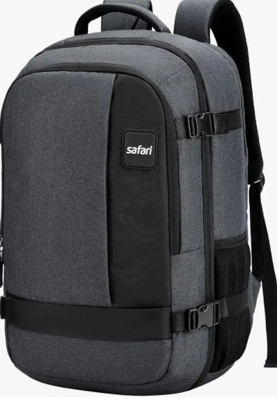 Safari 45L Expandable Overnighter Casual Hiking Travel Backpack Large size Laptop Bag for Man and Women with suitcase compartment, Ideal for Office Use, Work Trips, School, College, boys and girls