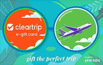 95% discount on Cleartrip Gift Voucher.