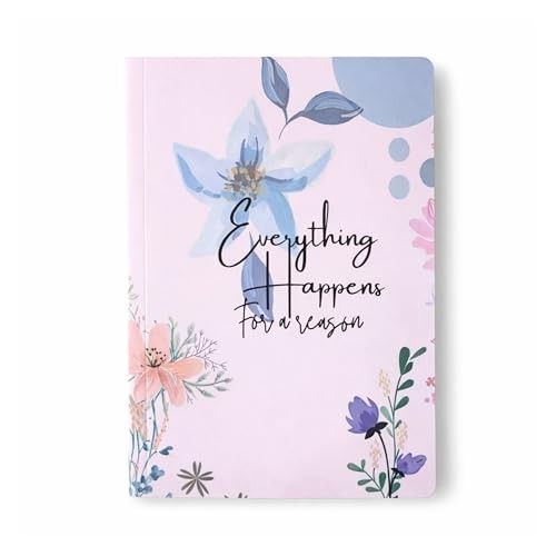 Motivational Floral A5 Notebook Diary | 192 pages Softbound