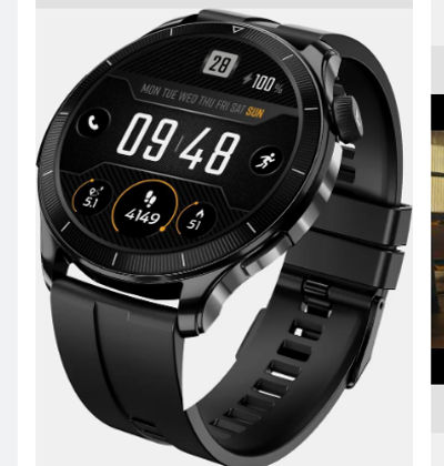 boAt Chrome Eon Smartwatch (Active Black Strap, Free Size)