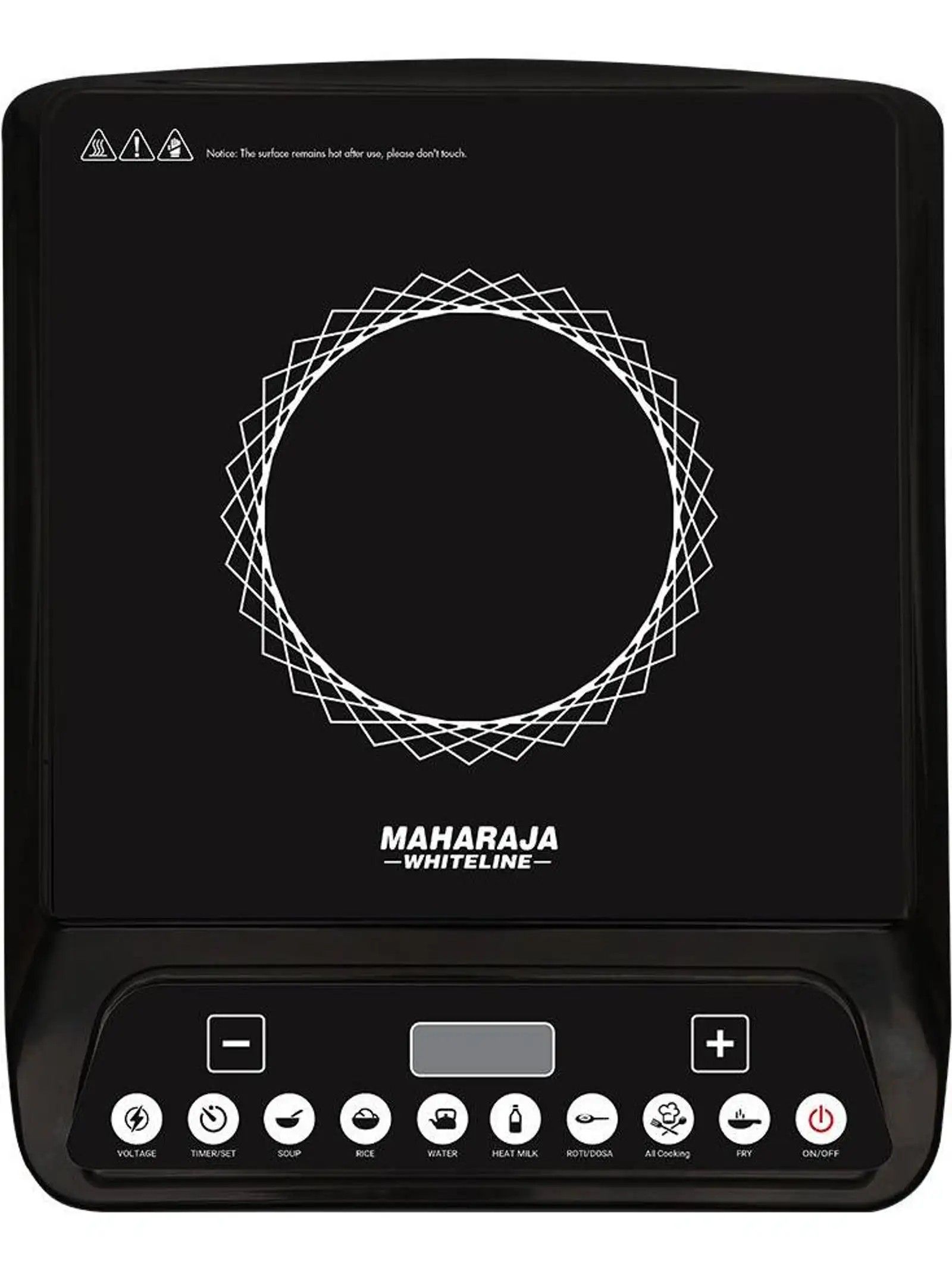 MAHARAJA WHITELINE 1300 W Induction Cooktop Touch Panel (Black, IC-130)