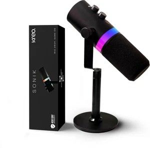 Kreo Sonik Professional Dynamic Mic with RGB, Noise Rejection, Du...more