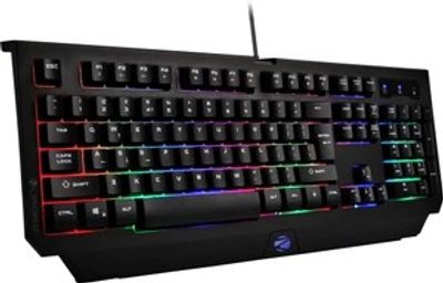 Zebronics Zeb-Transformer K2 Gaming Keyboard, 104 Keys, Multicolor LED Laser Keycaps (Gold Plated USB Connector, Braided Cable)