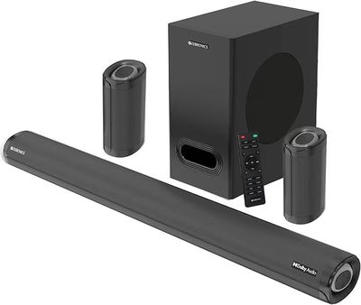 ZEBRONICS Zeb-Juke BAR 9500WS PRO Dolby 5.1 soundbar with Wireless Satellites, Dolby Audio, 525 Watts Output Power