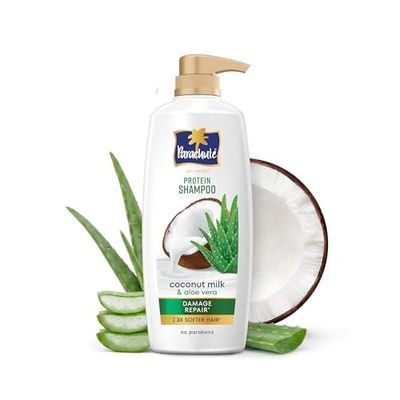 Parachute Advansed Protein Shampoo | with Coconut Milk and Aloe Vera | Paraben-Free | For Men & Women | 1.2L
