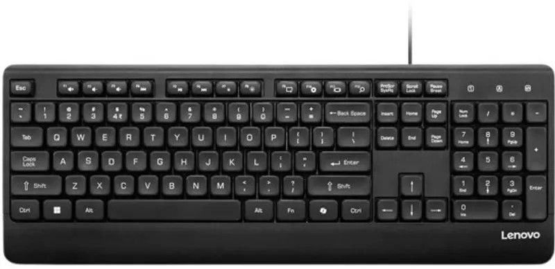 Lenovo 110 USB-A Wired Keyboard Wired USB Standard Desktop Keyboa...more