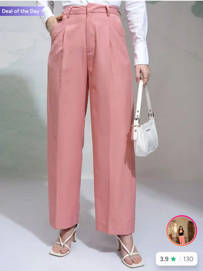 Myntra: Women's Wide Leg Trousers upto 90% off