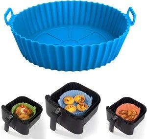 FUELBYTE 1Pcs Silicone Air Fryer Liners Reusable Non-Stick Pot Fo...more
