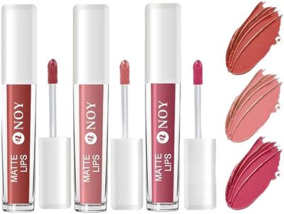 NOY Bare All Beauty 100% Long Lasting Upto 15Hr & Smudgeproof Lipsticks Brown Nude, Mauve Nude (Sets 3)