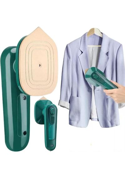 Stainless Steel Mini Steam Iron for Clothes | Portable Handheld Garment Steamer | Fast Heating Wrinkle Remover for Travel & Home 79% off Product Images and Videos (AI-Generated Alt Text)