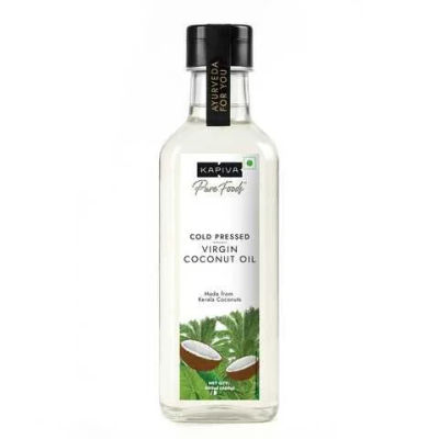 KAPIVA Virgin Cold-pressed Coconut Oil 250ml & 500ml variants | 100% Pure, Unrefined, Organic & Edible | For Cooking, Skin & Baby Care, Oil Pulling | Keto Friendly
