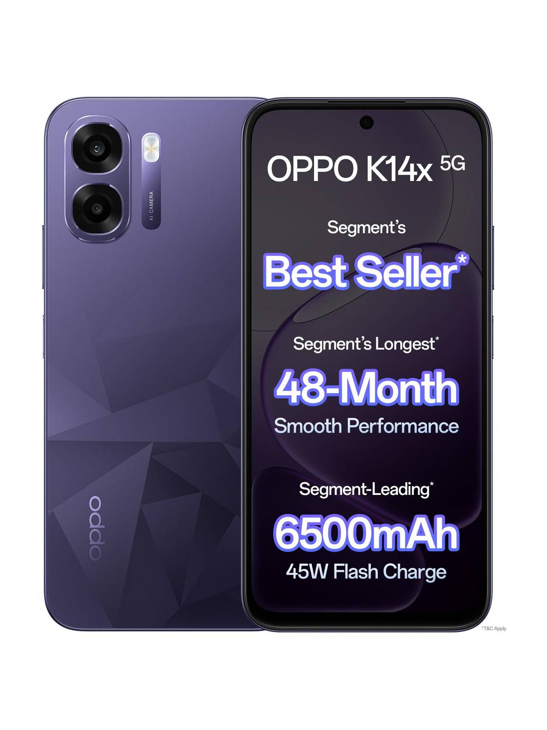 Oppo K14x 5G (Icy Blue, 64 GB) (4 GB)
