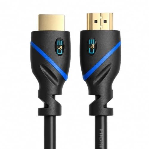 C&E High-Speed 4K HDMI Cable 2-Pack - Gold Plated Connectors for PC, TV, Xbox & PlayStation