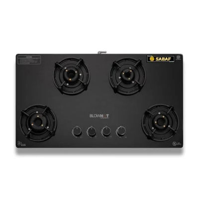 BLOWHOT Amber 4 Burner Premium Manual-Ignition Hybrid Gas Stove