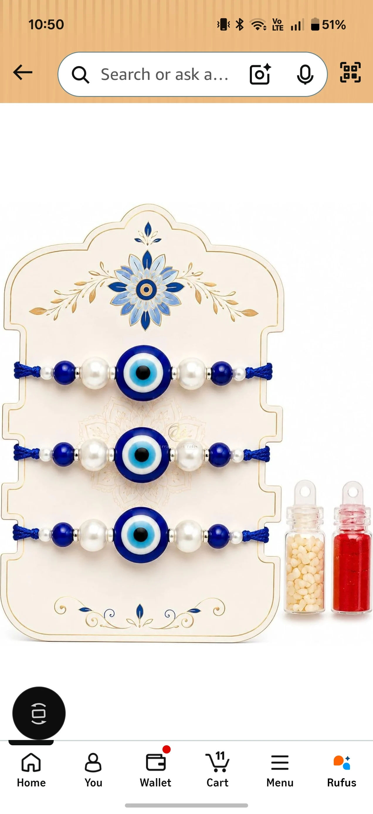 Evil Eye Rakhi Set Of 3