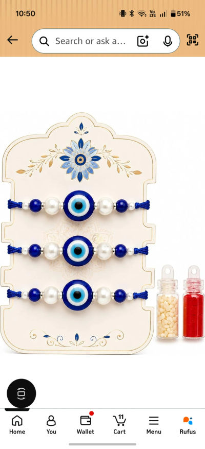 Evil Eye Rakhi Set Of 3