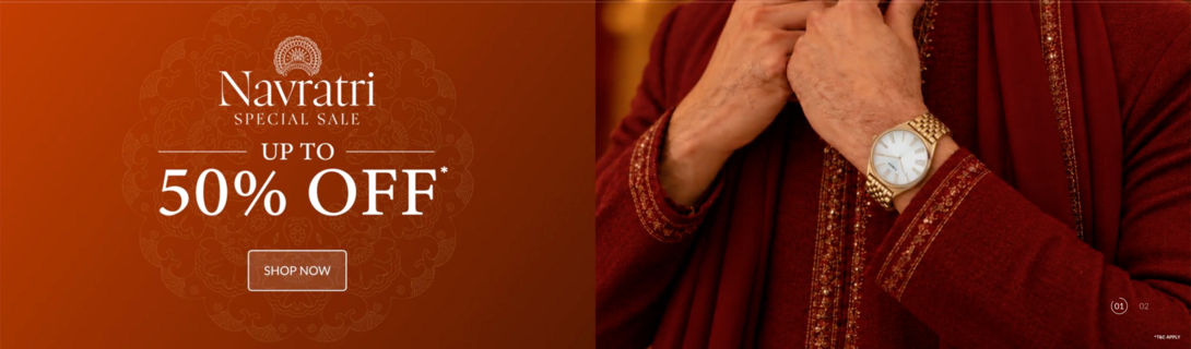 Navratri Special Sale | Upto 50% Off*