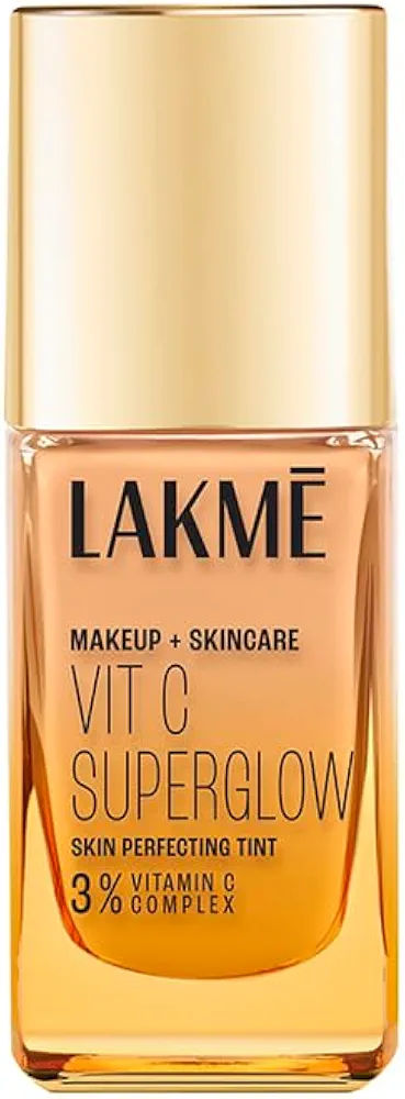 Lakme Makeup+Skincare VitC Superglow Skin Perfecting Tint Warm Crème W120 25ml