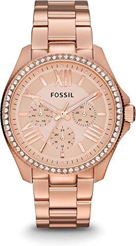 Fossil Chronograph Rose Dial Women's Watch - AM4483