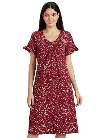 Visit the Amazon Brand - Symbol Store 3.9 out of 5 stars 201 Amazon Brand - Symbol Women Cotton Knee Length Regular Fit Nighty | Night Dress (Available in Plus Sizes)