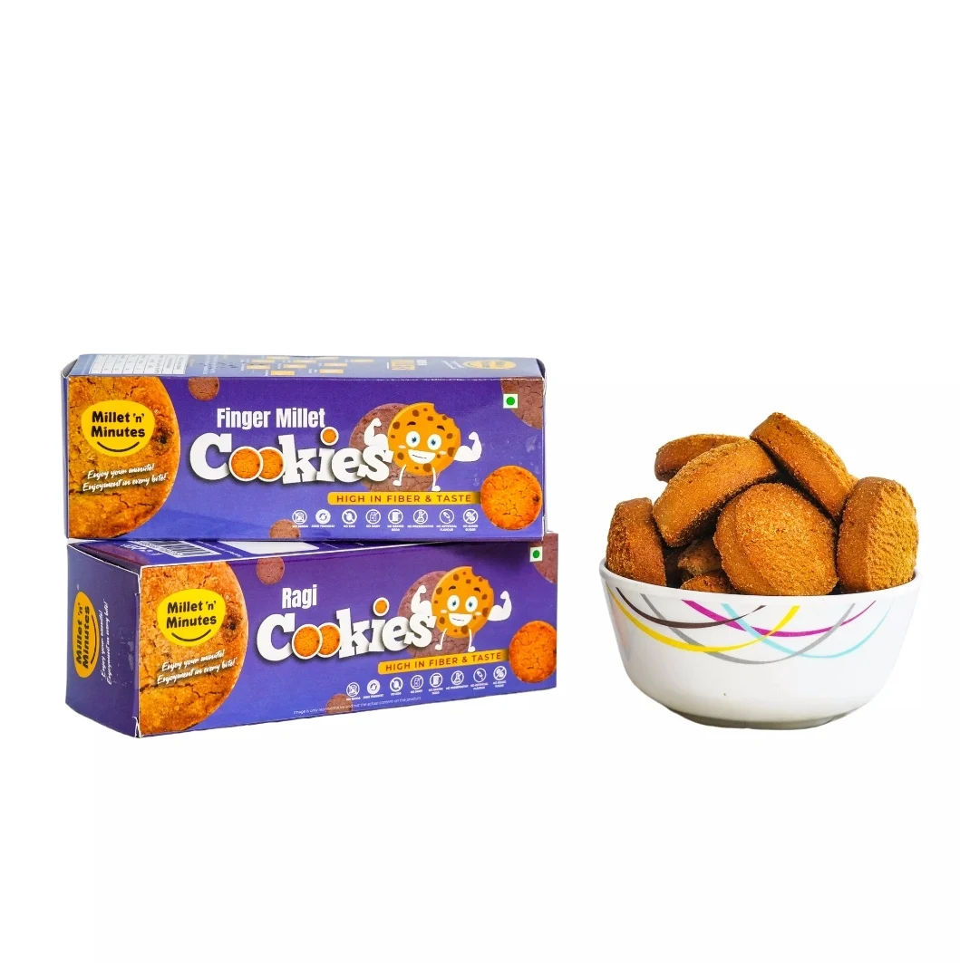 Millet n minutes finger millet cookies 100 gm pack