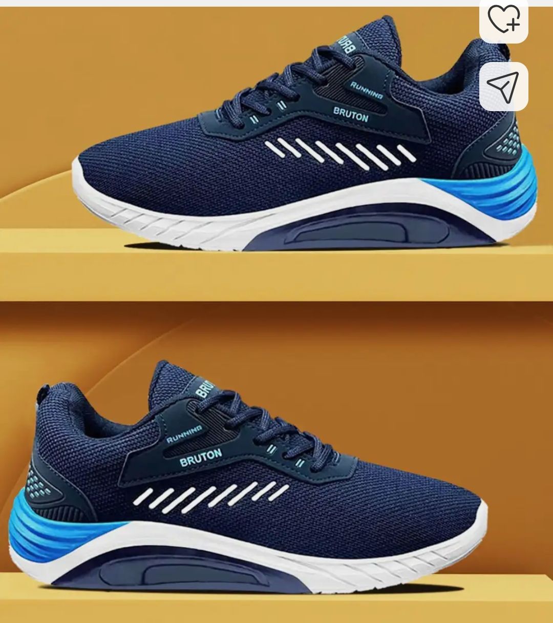 BRUTON Trendy Sports Running Running Shoes For Men (Blue , 8)