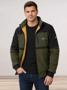 TrendsTalk Men Solid Bomber Jacket