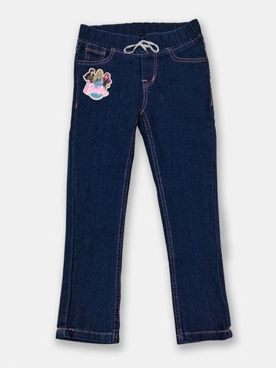 Buy Here&Now X Game Begins Girls Barbie Printed Slim Fit Jeggings - Jeggings for Girls 30842807 | Myntra