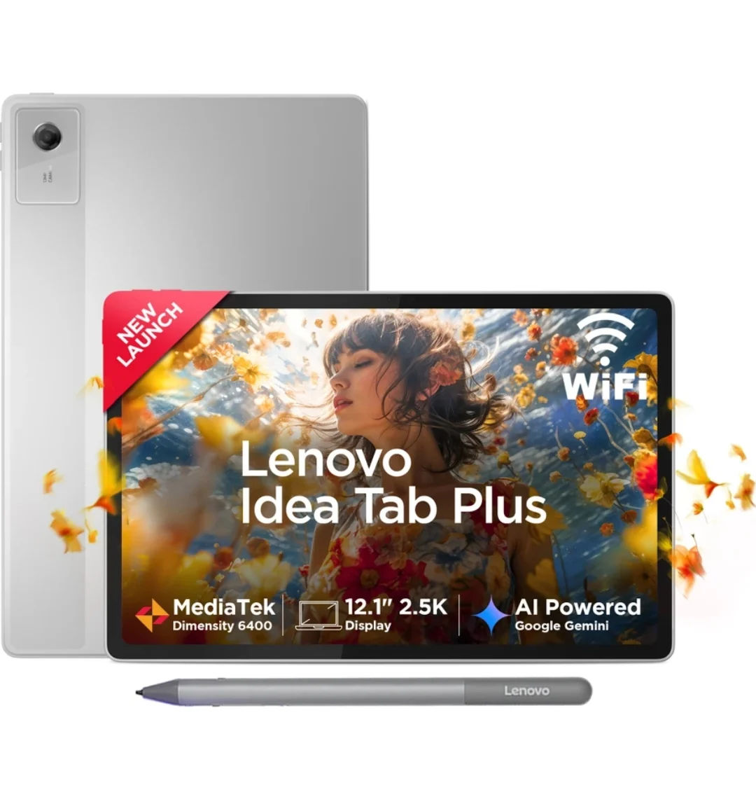 Lenovo Idea Tab Plus with Pen 12 GB RAM 256 GB ROM 12.1 inch with Wi-Fi Only MediaTek 6400 Tablet (Cloud Grey) on Flipkart