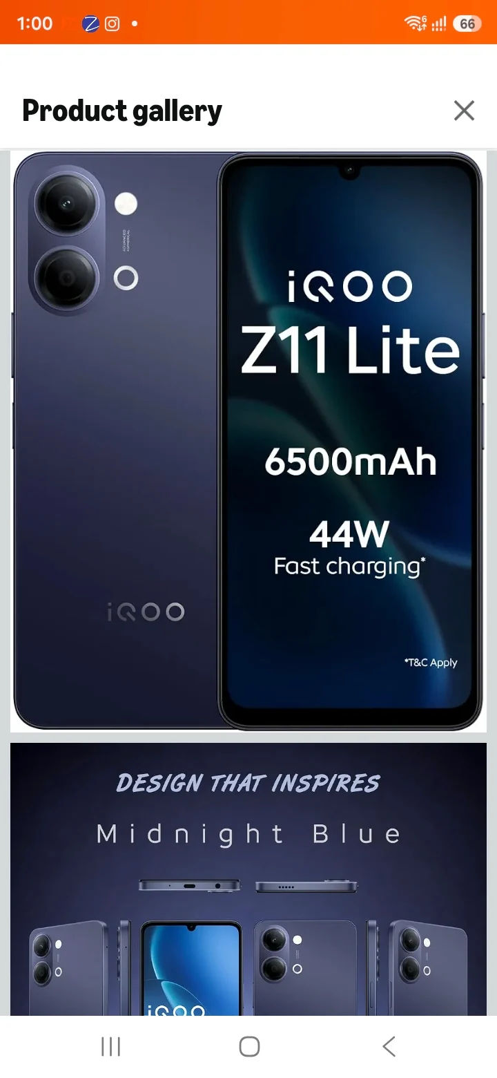 iQOO Z11 Lite 5G (4/64) @ 14377