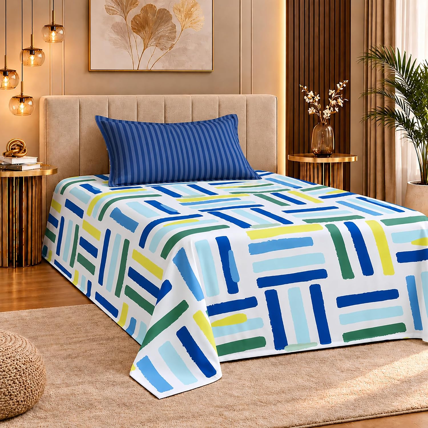 💙 *Stylish floral single bedsheet deal - just ₹97