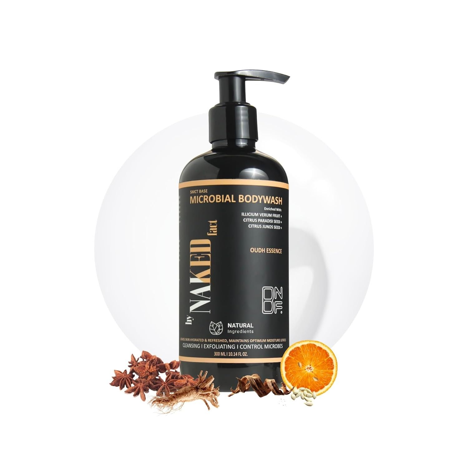 By NAKED fact SMCT Base Microbial OUD Unisex Body Wash 300ml