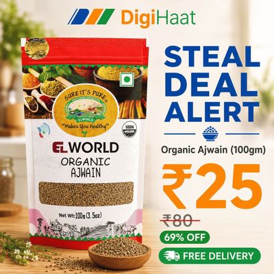 Elworld Agro Organic Ajwain Seeds 100g