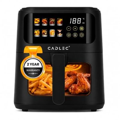 Cadlec SmartFry 1400W 5L Digital Air Fryer - 8 Presets, Touch Control