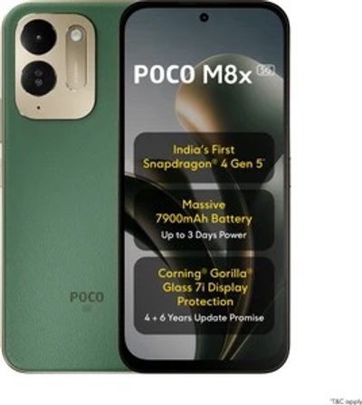POCO M8x 5G (Leather Green, 128 GB) (6 GB RAM)