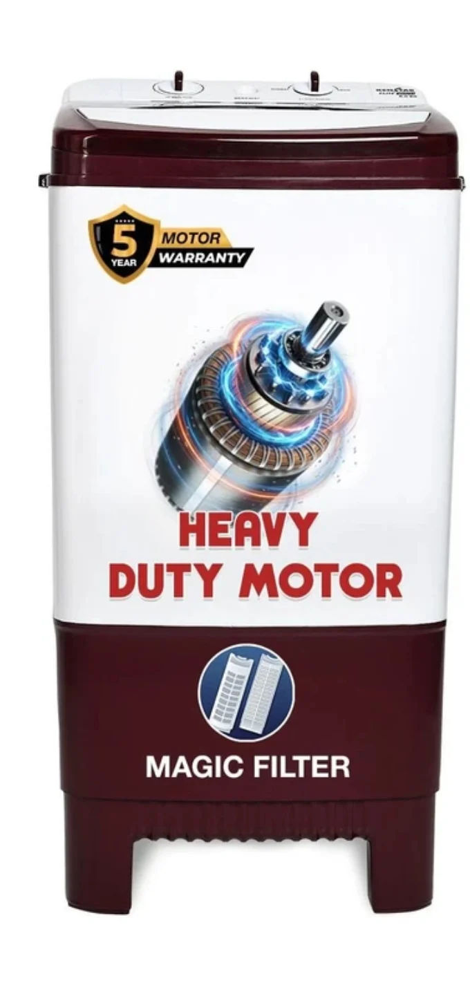 Kenstar8Kg washer only Maroon, White