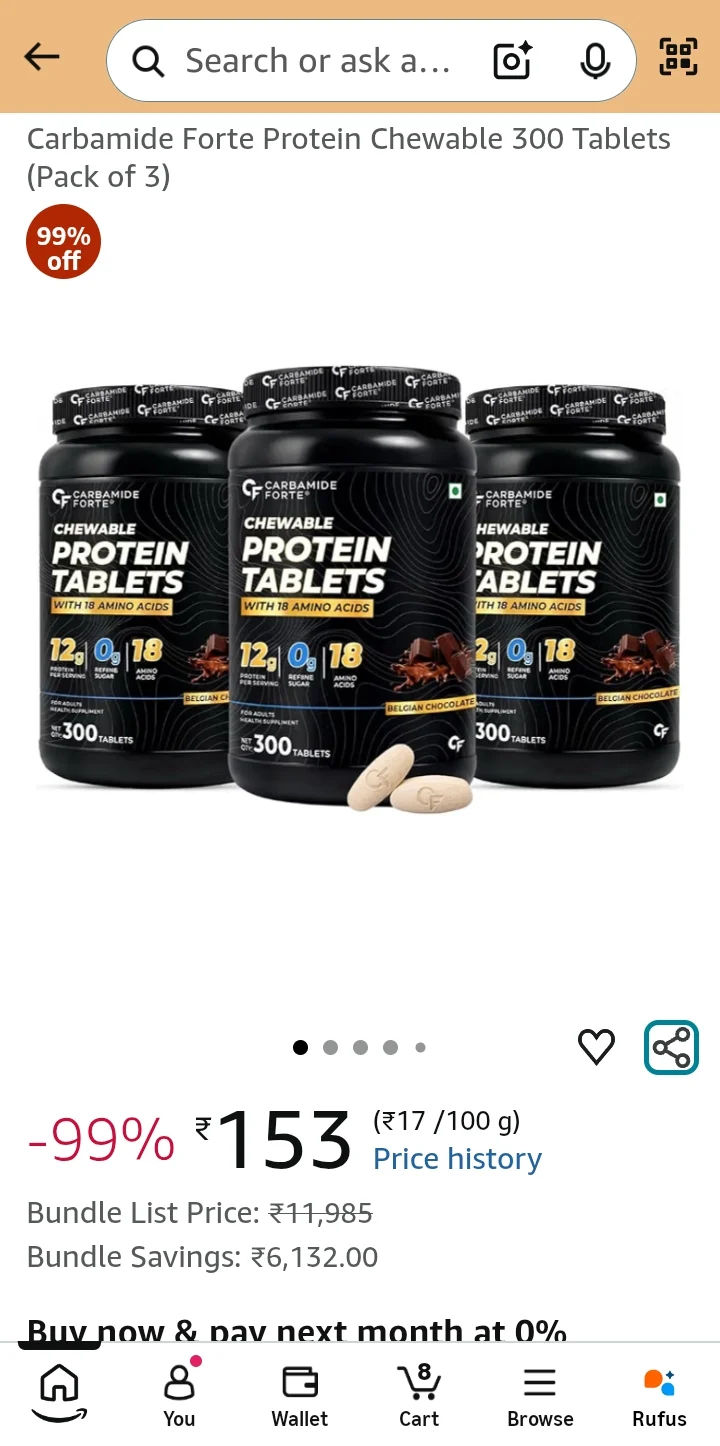 99% OFF || PROTIEN TABLET - PACK OF 3