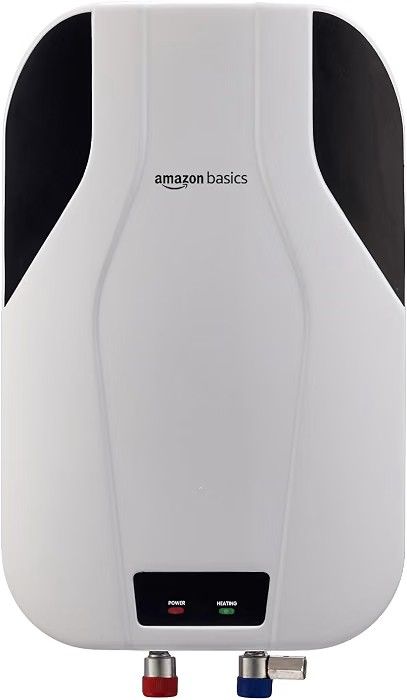 Amazon Basics 5.9L Instant Water Heater | 3KW | Geyser with PP Body & SS Tank