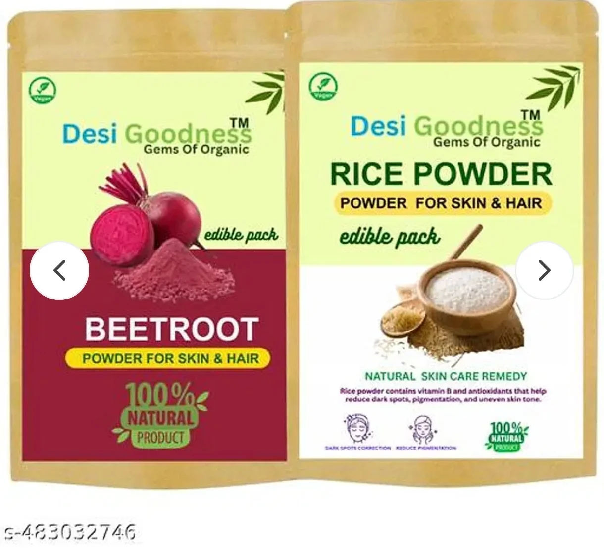 Desi Goodness - Fairness Face Pack for All Skin Type (Pack of 2)