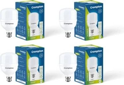 Crompton 50 W Basic Standard B22 LED Bulb (White, Pack of 4)