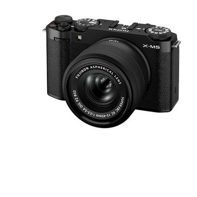 Fujifilm X-M5 26.1MP Mirrorless Camera with 15-45mm Lens | 6.2K Vlogging & 240fps High-Speed Video (Black)