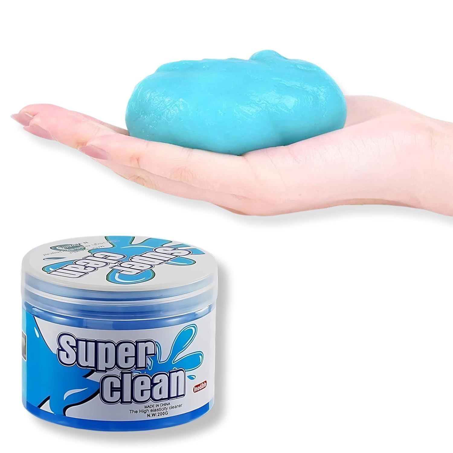 Arto Multipurpose Re-Usable Slime Gel Putty for Dirt, dust Cleaning for Home Windows, Gaps, car Interior, pc,Laptop,Keyboards,Mobile Phones, Earphones and Gadgets (Multicolor) (Pack of 1)
