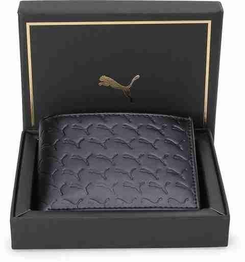 70% Off Puma Men Black Genuine Leather Wallet
