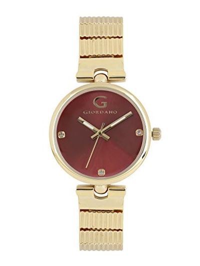 Giordano Analog Watch for Women with Crystal Metal Strap Ladies Wrist Watch A2058
